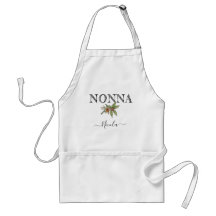 Custom Name Personalised Nonna Apron With Pockets