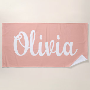 Custom Name Personalised Pool Birthday Vacation Beach Towel