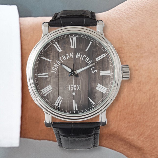 Custom Name Personalised Rustic Farmhouse Watch (Creator Uploaded)