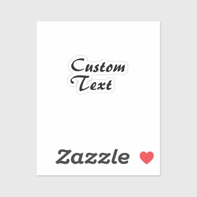 Custom Name Personalised Text   (Sheet)