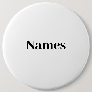 Custom Name Personalised Text 6 Cm Round Badge