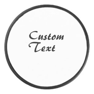 Custom Name Personalised Text  Hockey Puck