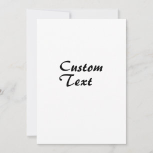 Custom Name Personalised Text   Invitation