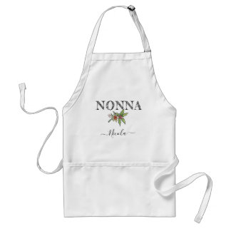 Custom Name Personalized Nonna Apron With Pockets