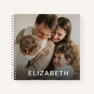 custom name personalized photo notebook