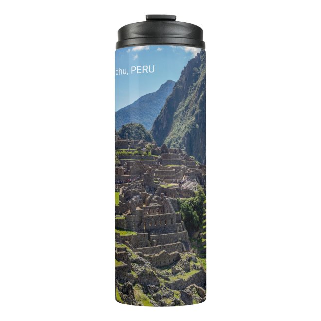 Custom Name Peru Machu Picchu Thermal Tumbler (Front)