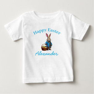 Custom Name Peter Easter Egg Basket Baby T-Shirt