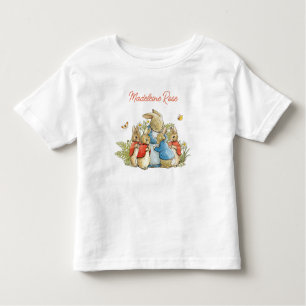 Custom Name Peter the Rabbit with Josephine Bunny Toddler T-Shirt