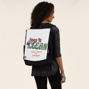 Custom Name & Photo Backpack Personalised Stylish