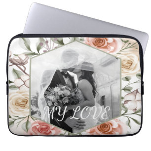 Custom Name Photo Electronics Bag