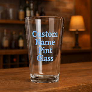 Custom Name Pint Glass – Personalized Beer Glass 