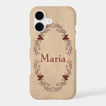 Custom Name Pip Berry Hearts iPhone X Case