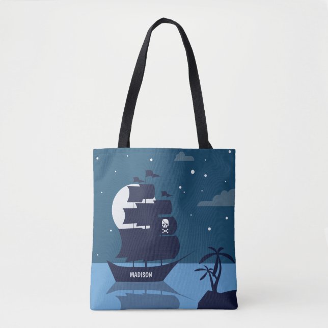 Custom name Pirate Ship bags (Front)