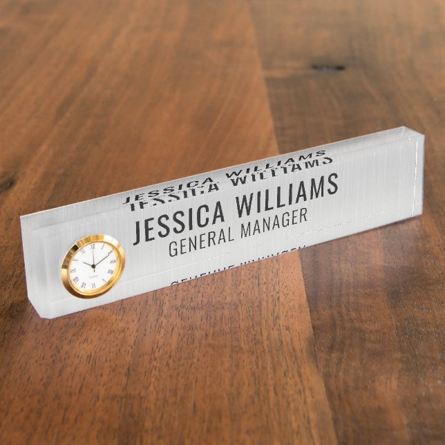 Custom Name Plate | Personalised Desk Name Sign (Side)