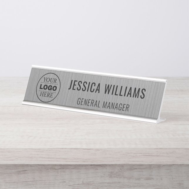 Custom Name Plate | Personalised Desk Name Sign (Front)