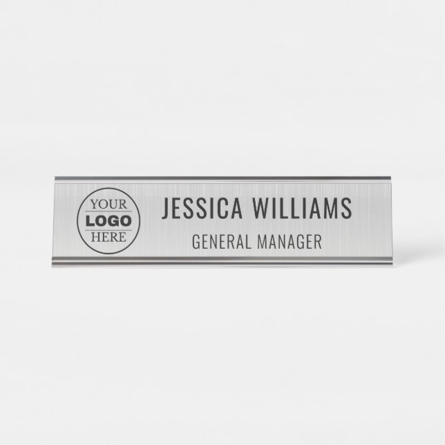 Custom Name Plate | Personalised Desk Name Sign (Front)