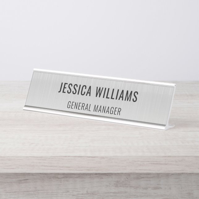 Custom Name Plate | Personalised Desk Name Sign (Front)