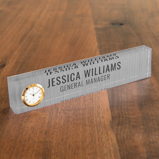 Custom Name Plate | Personalised Desk Name Sign (Side)