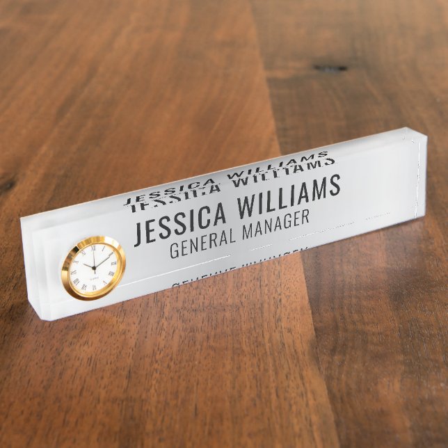 Custom Name Plate | Personalised Desk Name Sign (Side)