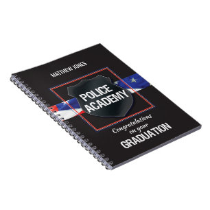 Custom Name, Police Academy Graduation Notebook