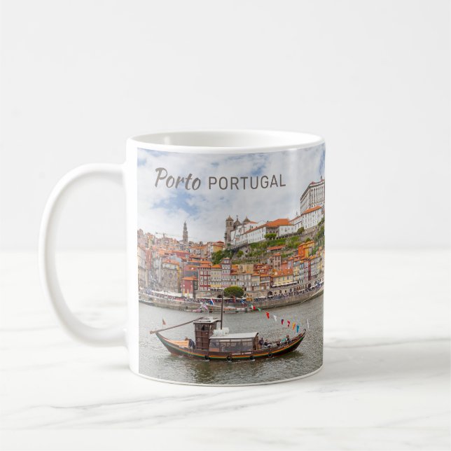 Custom Name Porto Portugal Coffee Mug (Left)