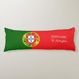 Custom Name Portugese Flag Body Cushion