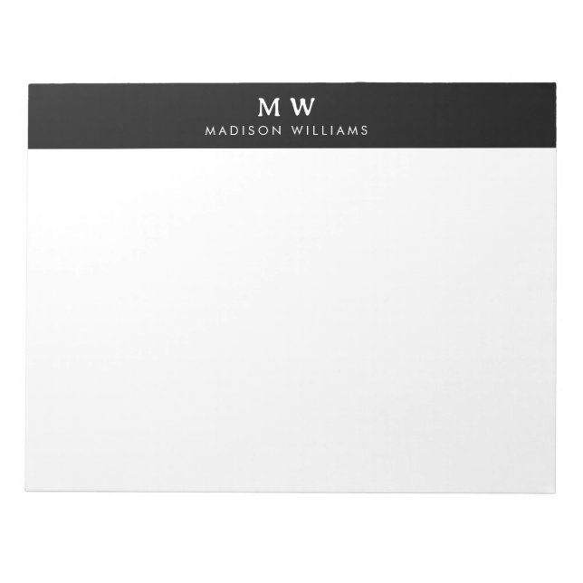 Custom Name Professional Business  Notepad (Front)