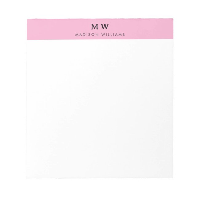 Custom Name Professional Business  Notepad (Front)