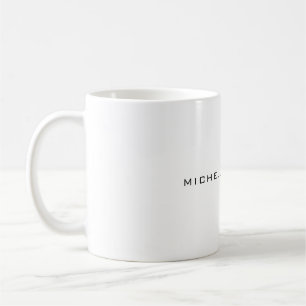 Custom name professional modern minimalist coffee mug
