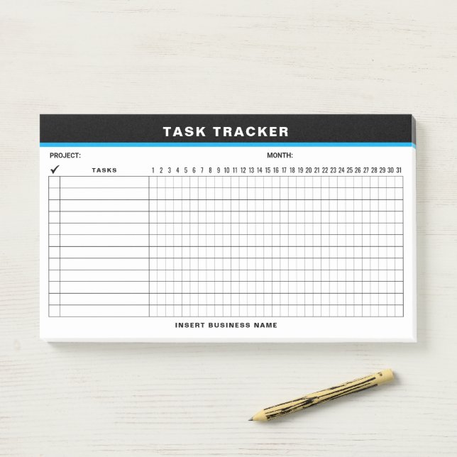 Custom Name Project Task Tracker Notes (On Desk)