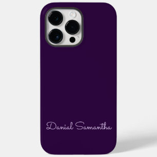 Custom Name Purpule Personalised  Case-Mate iPhone 14 Pro Max Case