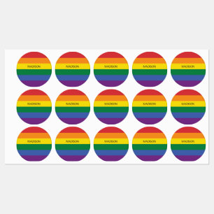 Custom Name Rainbow Flag