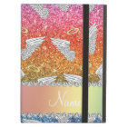 Custom name rainbow glitter angel wings