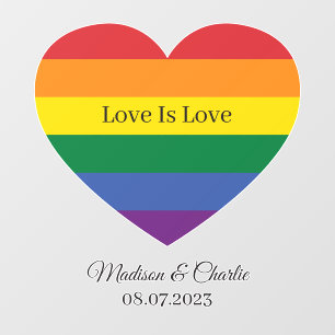 Custom Name Rainbow Heart