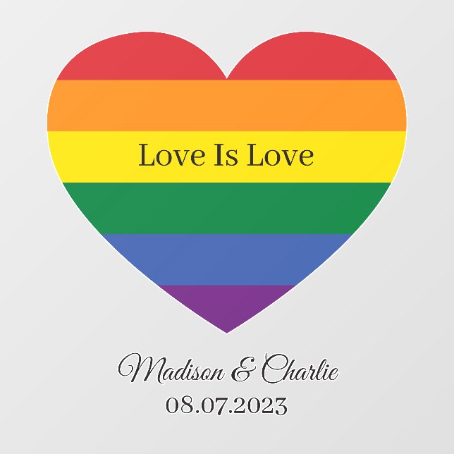 Custom Name Rainbow Heart (Sheet)