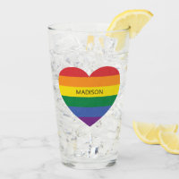 Custom Name Rainbow Heart