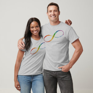 Custom Name Rainbow Infinity T-Shirt