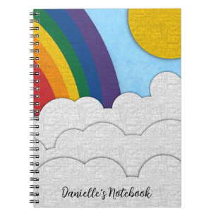 Custom Name Rainbow Notebook