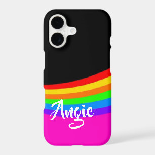 Custom name rainbow patterned