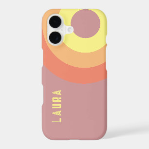 Custom name Rainbow Target – pink, Peach
