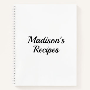 Custom Name Recipe Book Mother's day Birthday gift
