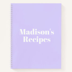 Custom Name Recipe Book Mother's day Birthday gift