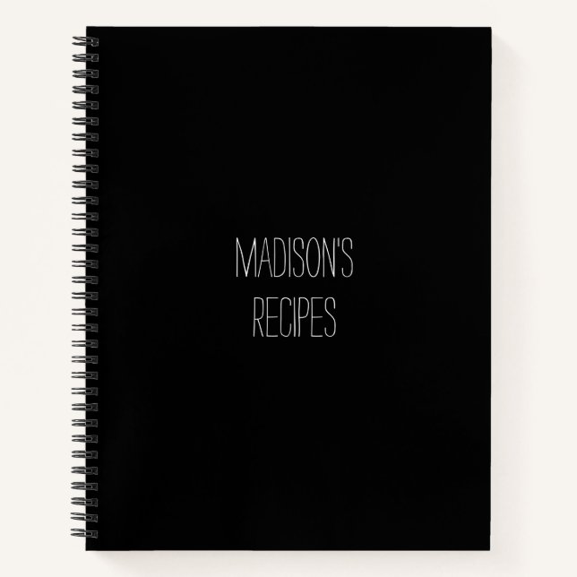 Custom Name Recipe Book Mother's day Birthday gift (Front)