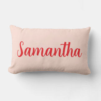 Custom Name red – Personalised Lumbar Cushion