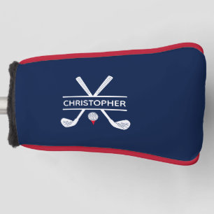 Custom Name Red White Blue Golf Head Cover