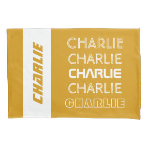 Custom Name - Repeating - pillow case