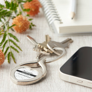 Custom Name, Retirement Congratulations Black Key Ring