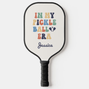 Custom Name Retro In my Pickleball Era  Paddle