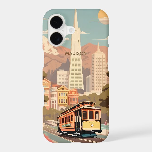Custom Name Retro San Francisco (Back)