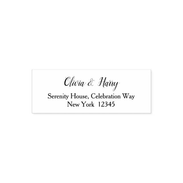 Custom Name Return Address Self-Inking Stamp (Design)